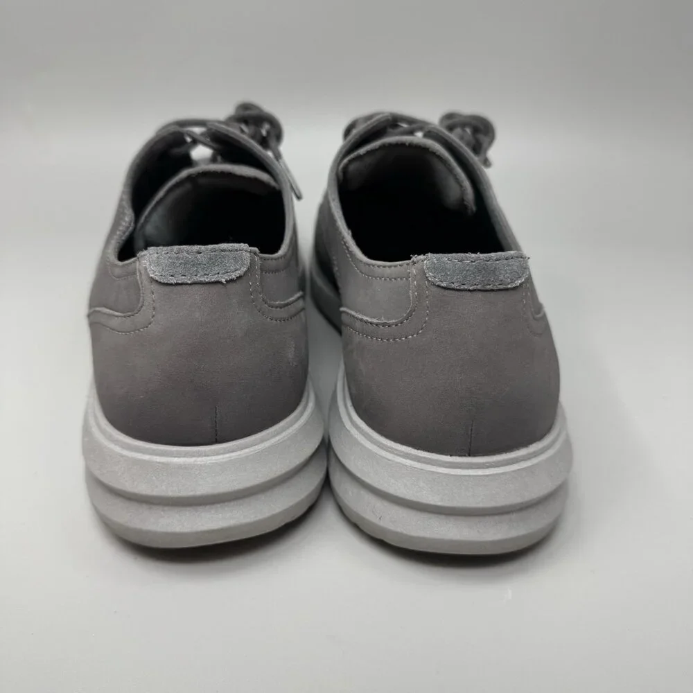 Cole Haan Grand+ Plain Toe  Nubuck Gray Casual Dress Shoes Mens 10.5